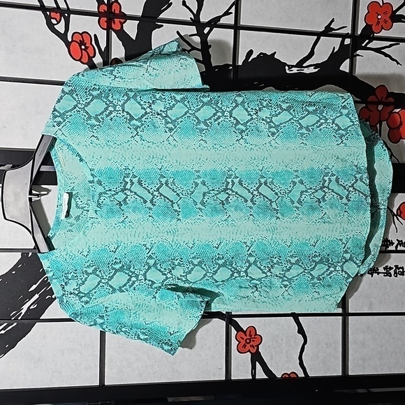 Equipment Femme Silk Top Snakeskin Animal‎ Print Small - Picture 1 of 4